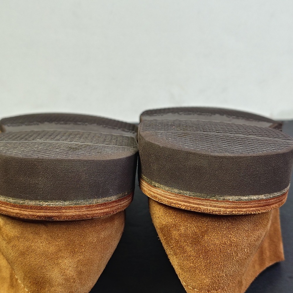 Schnee's Bozeman Mens Size 10 EU43 Suede Derby Shoes Brown Leather Vibram Italy - Picture 14 of 15